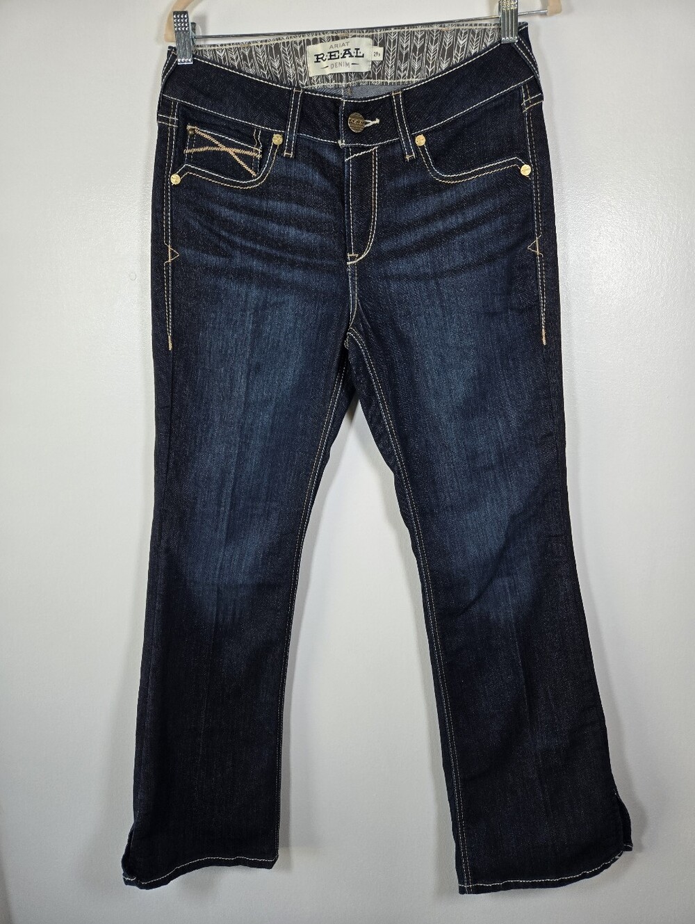Ariat Nashville Real Danna Arrow PR Boot Cut Denim Jeans Size 29S Riding Western